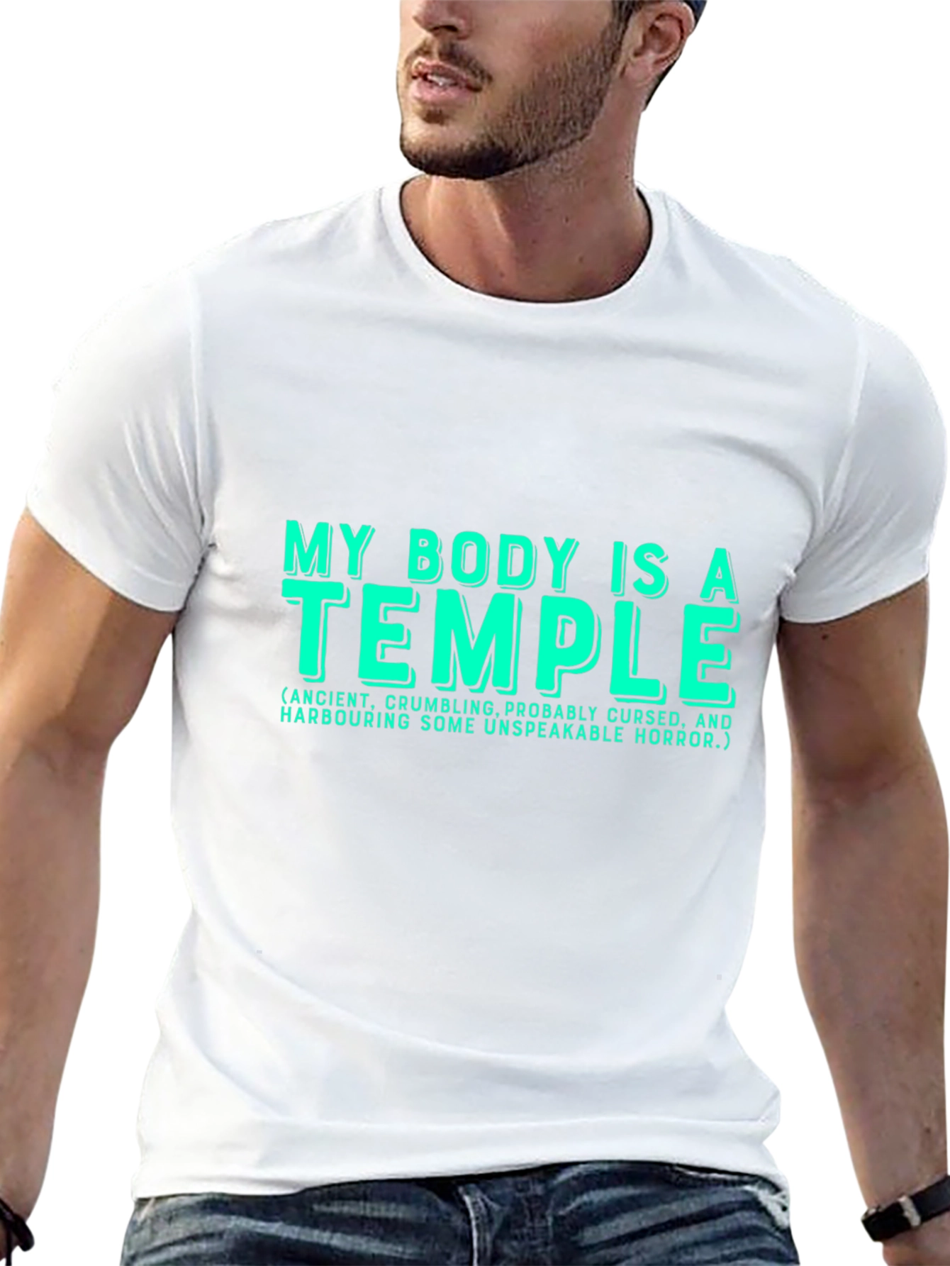 Funny My Body is a Temple Graphic T-Shirt