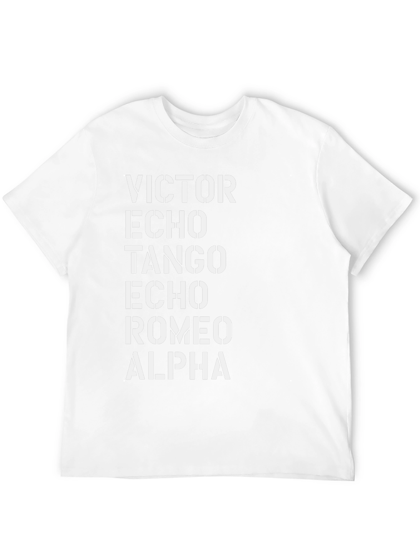 V.E.T.E.R.A. T-Shirt - Military Alphabet Design