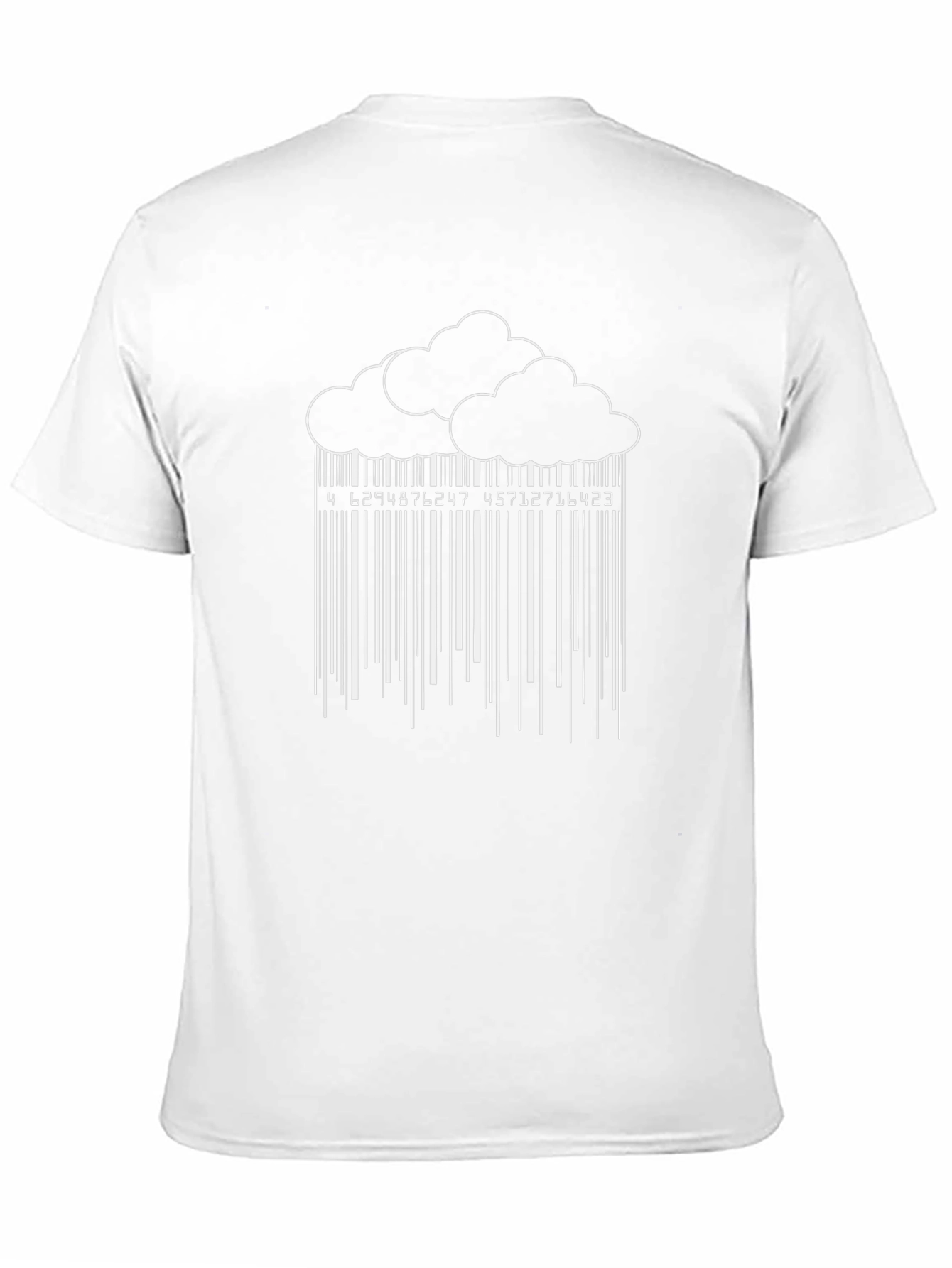 Cloud Barcode Black Graphic Tee