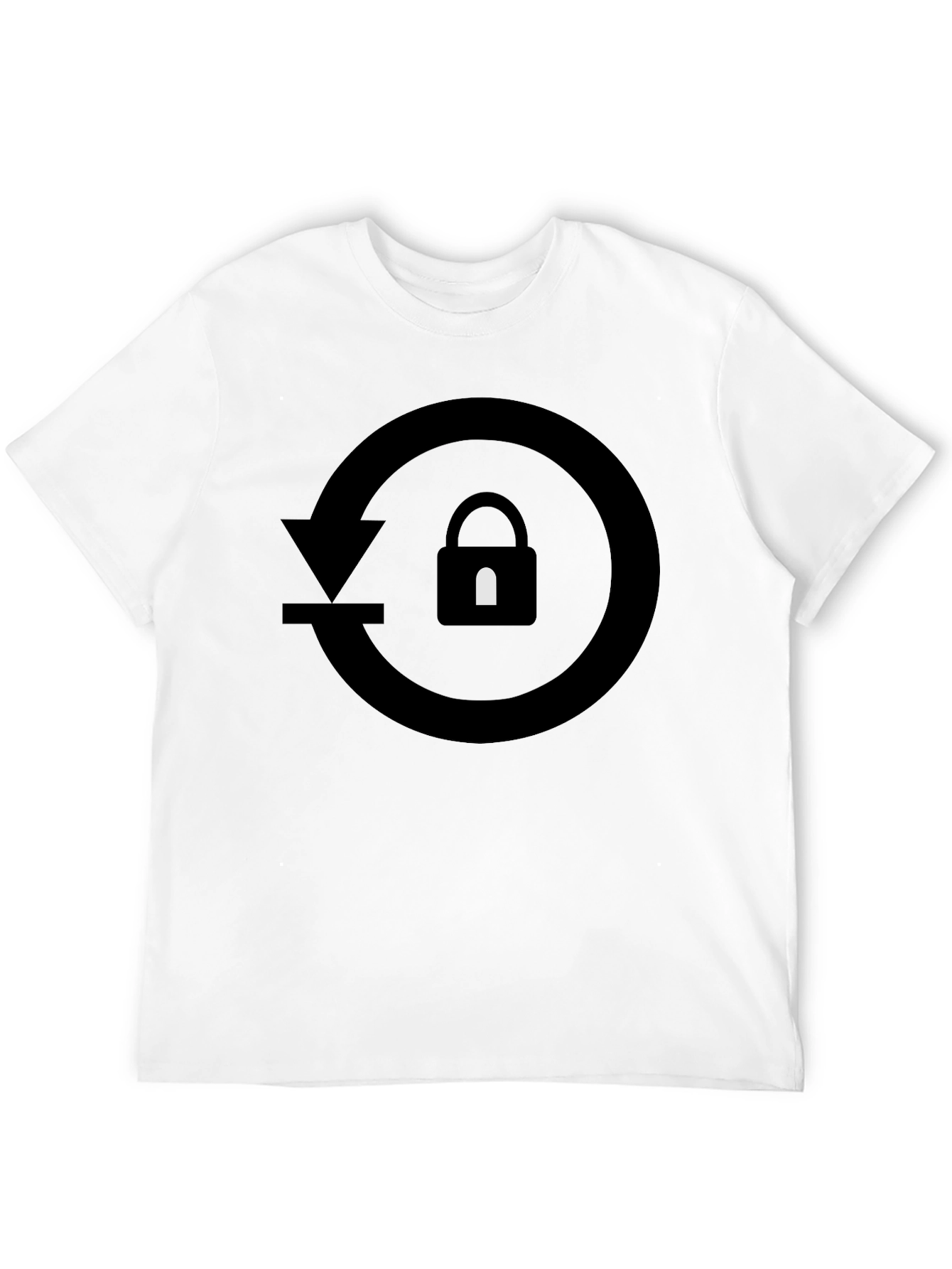 Secure Reset Black Graphic Tee