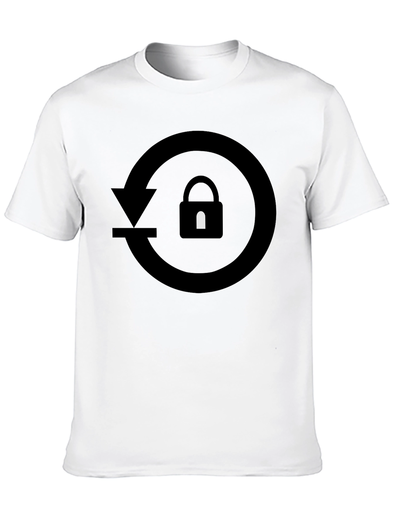 Secure Reset Black Graphic Tee