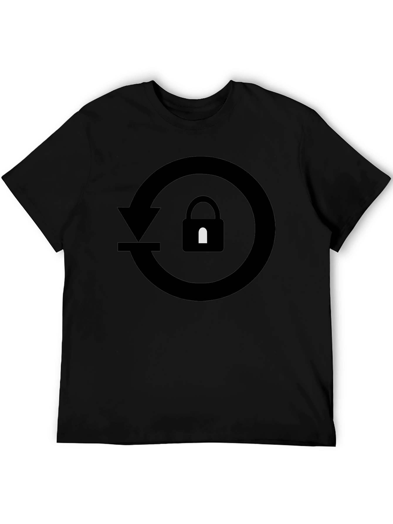 Secure Reset Black Graphic Tee