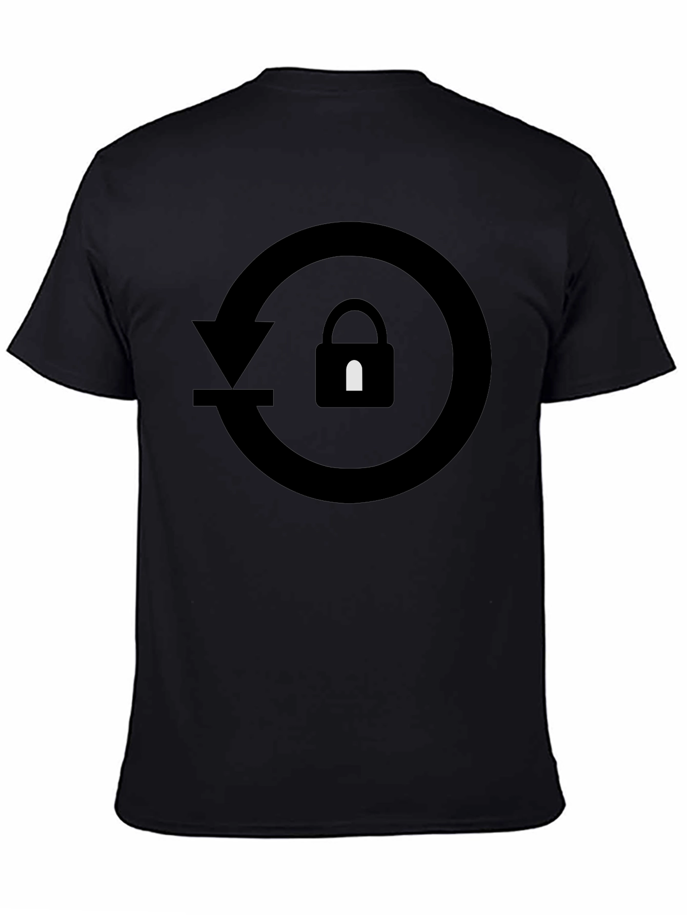 Secure Reset Black Graphic Tee