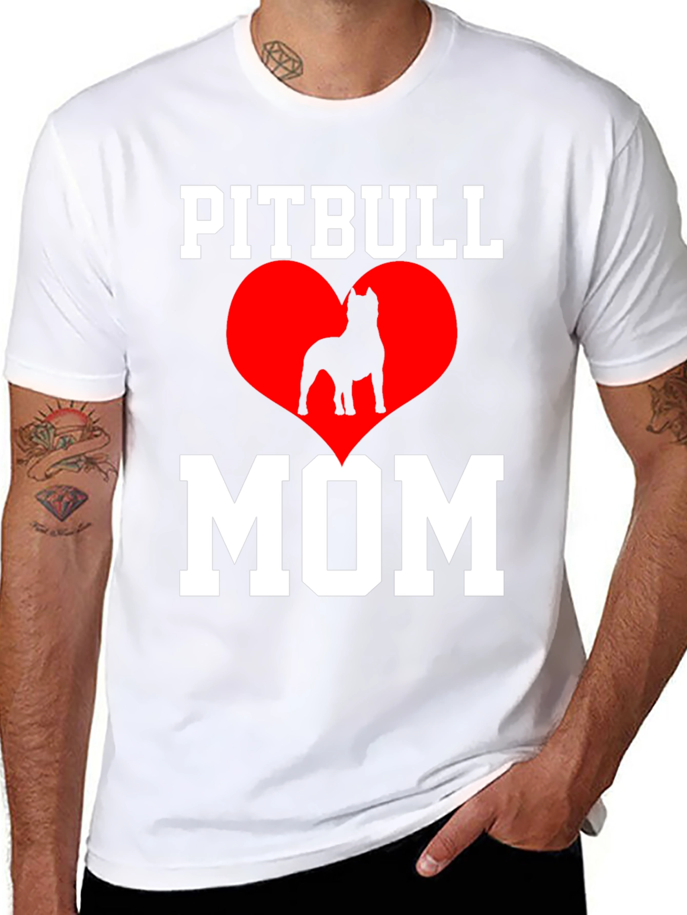 Pitbull Mom T-Shirt - Dog Lover Tee
