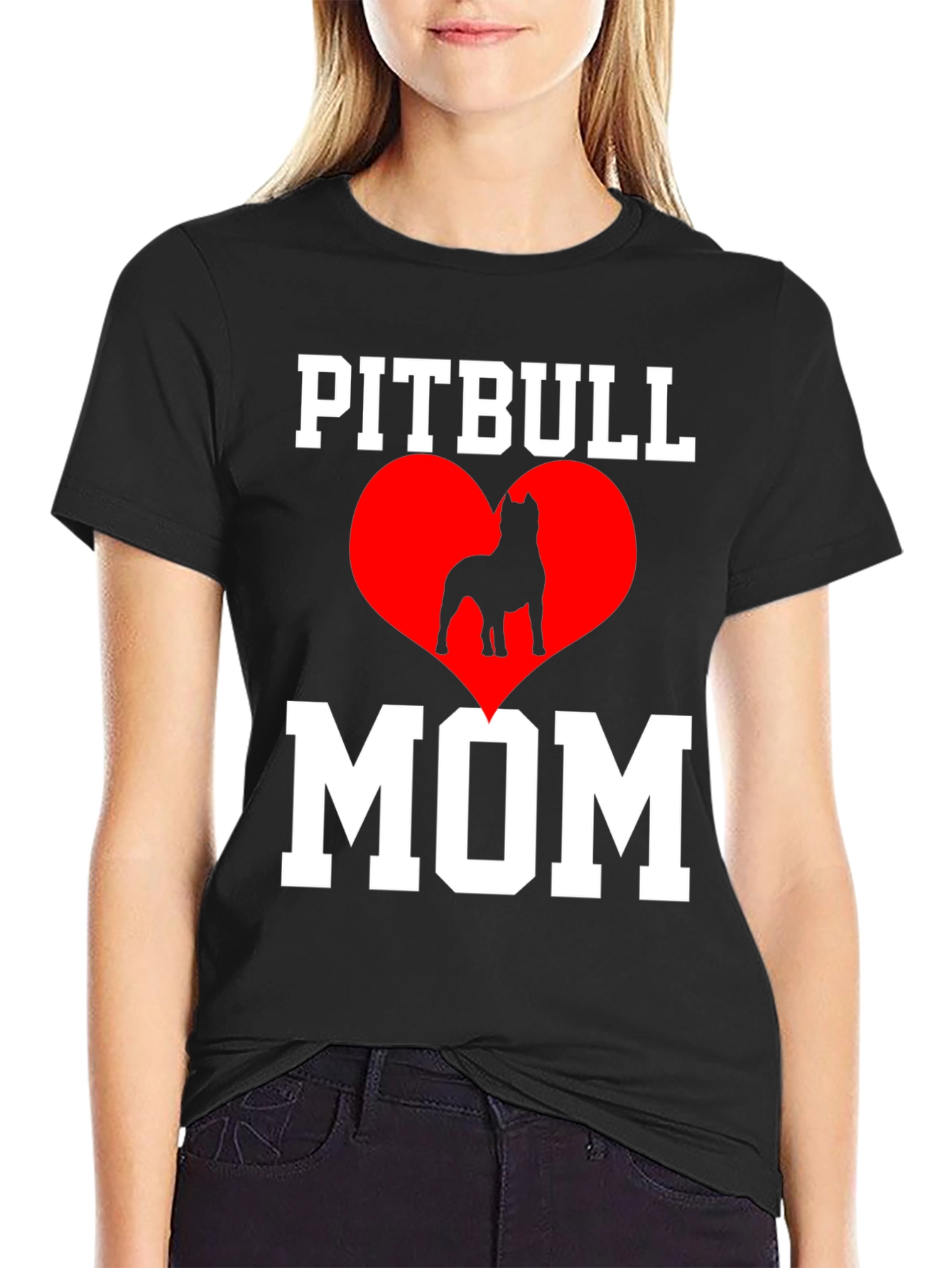 Pitbull Mom T-Shirt - Dog Lover Tee
