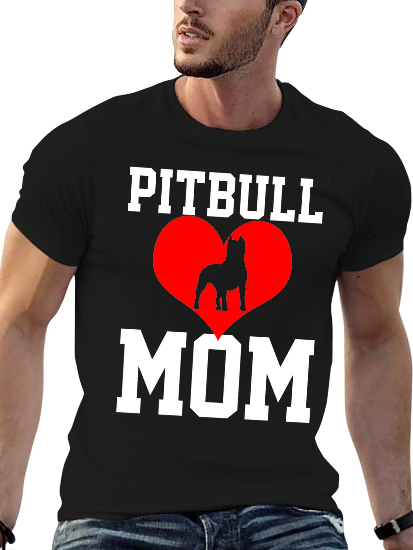 Pitbull Mom T-Shirt - Dog Lover Tee
