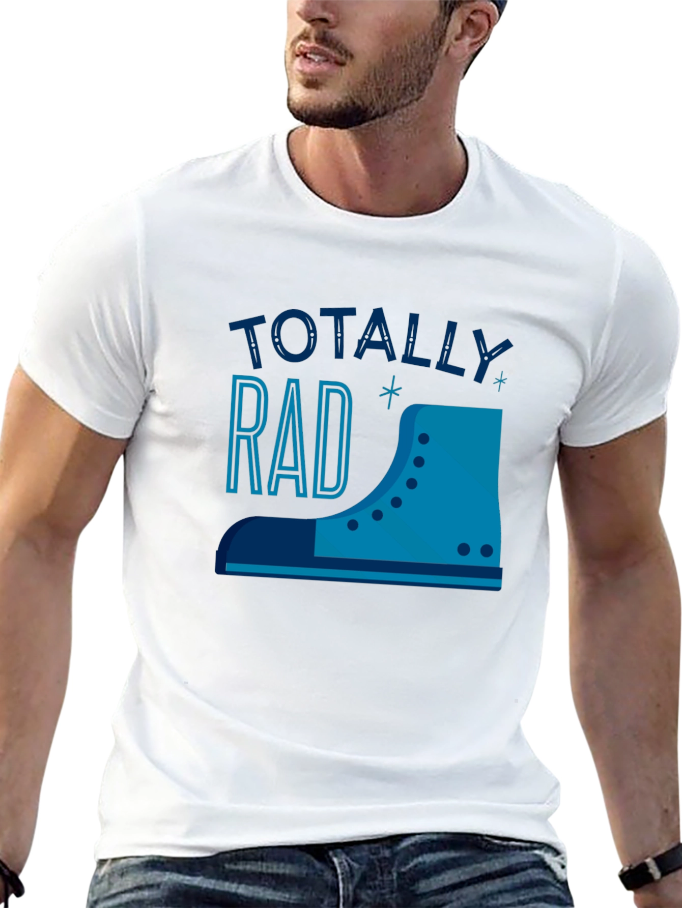 Totally Rad T-Shirt - Retro 80s Skate Design