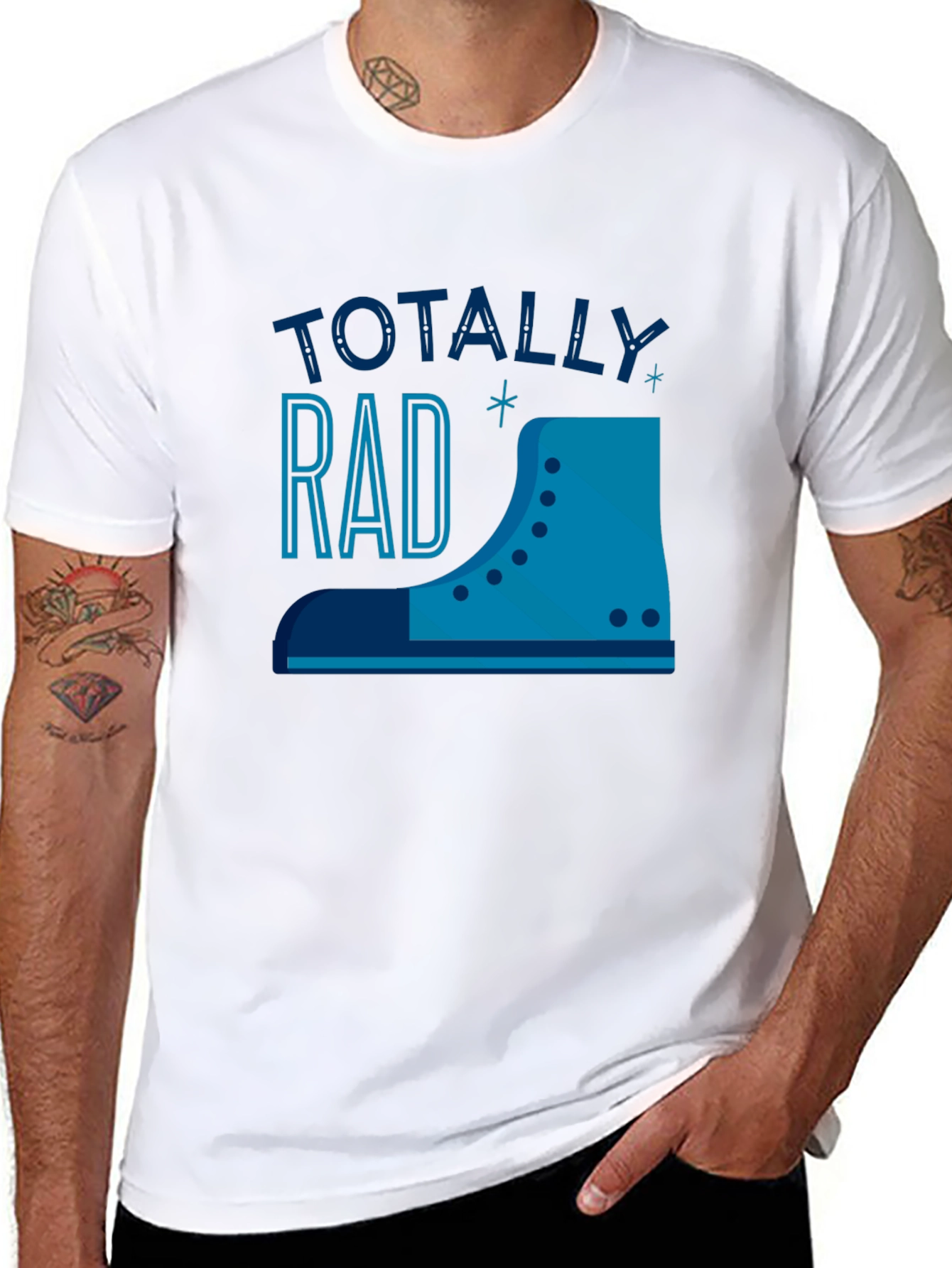 Totally Rad T-Shirt - Retro 80s Skate Design