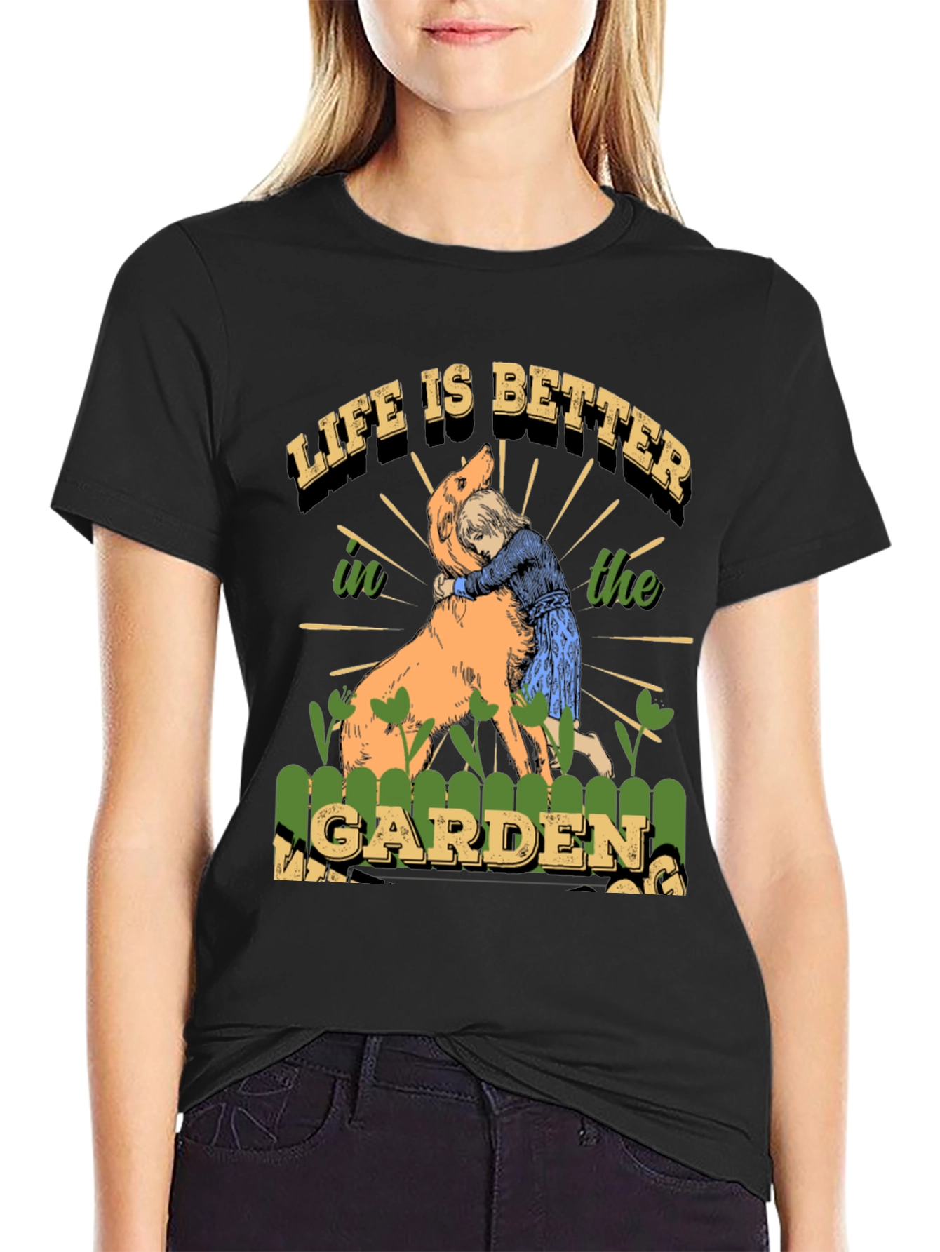 Life is Better T-Shirt Dog & Garden