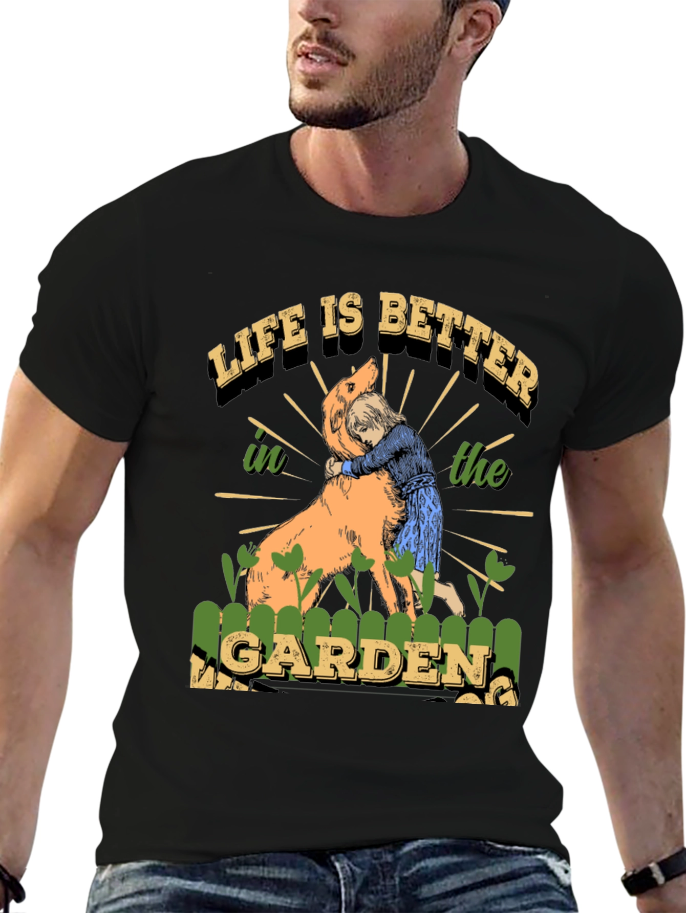 Life is Better T-Shirt Dog & Garden