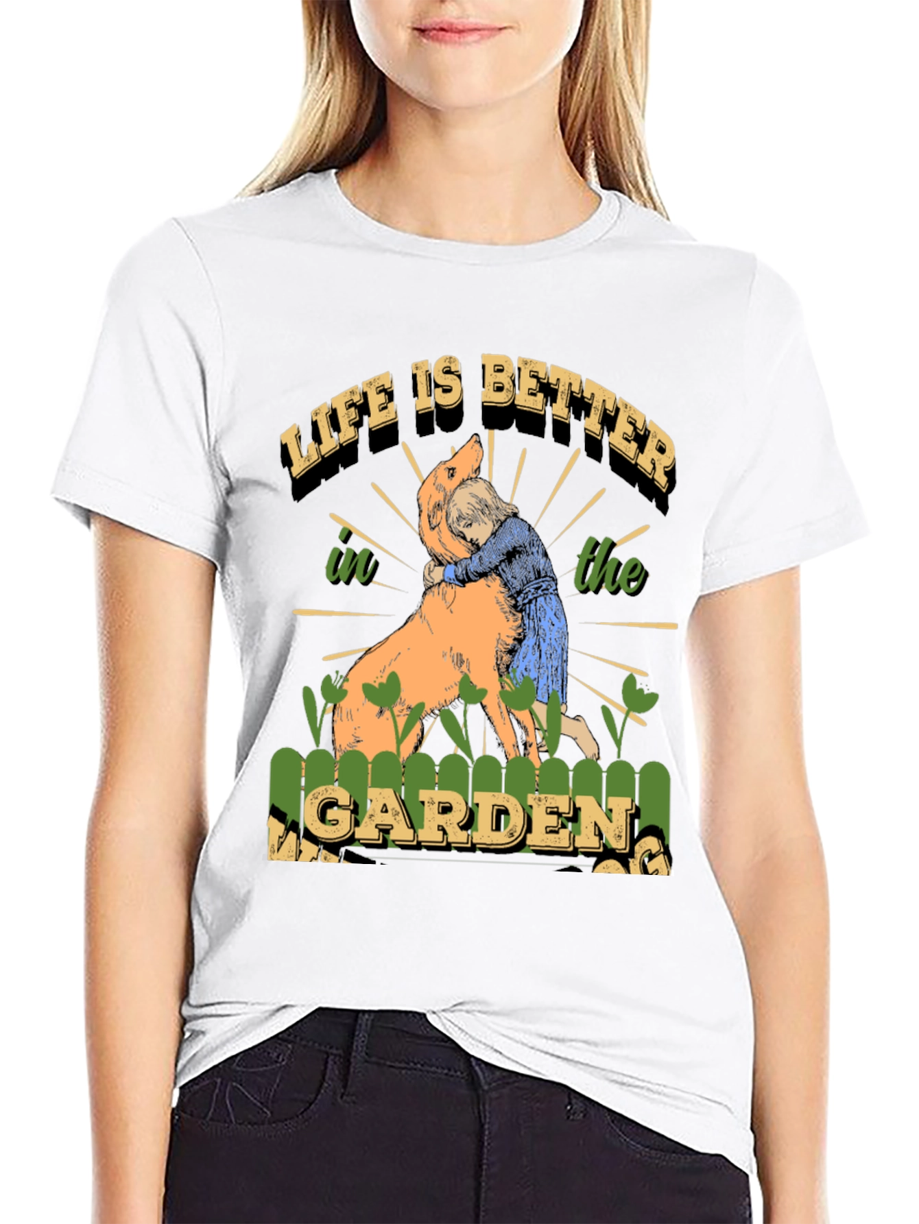 Life is Better T-Shirt Dog & Garden