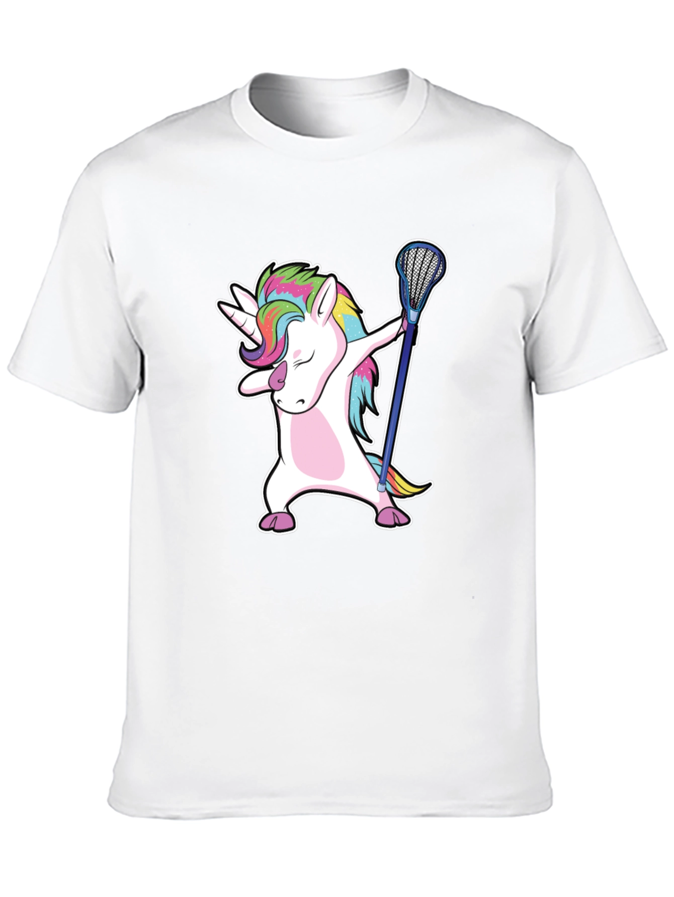 Unicorn Dabbing with Lacrosse Stick T-Shirt