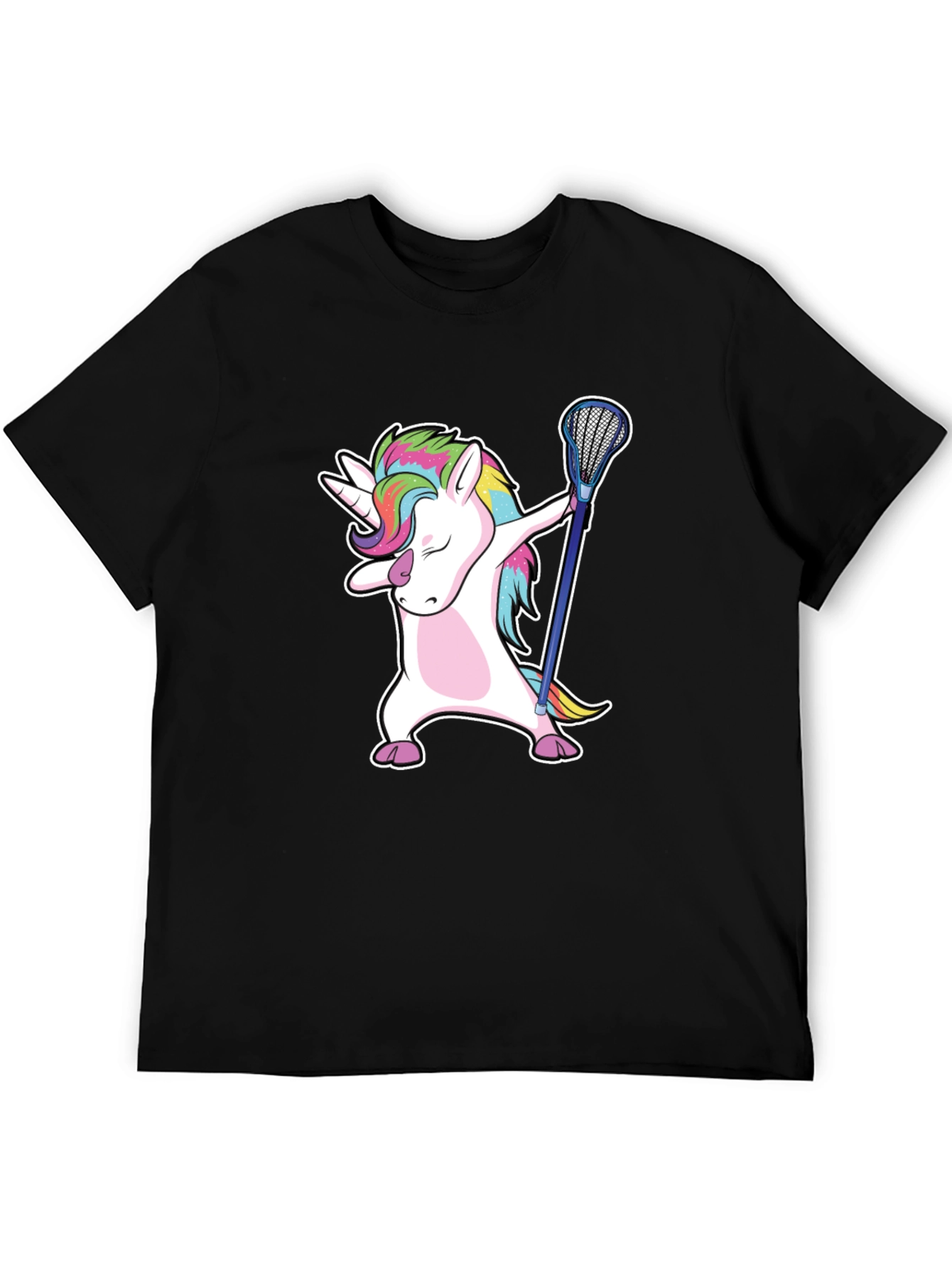 Unicorn Dabbing with Lacrosse Stick T-Shirt