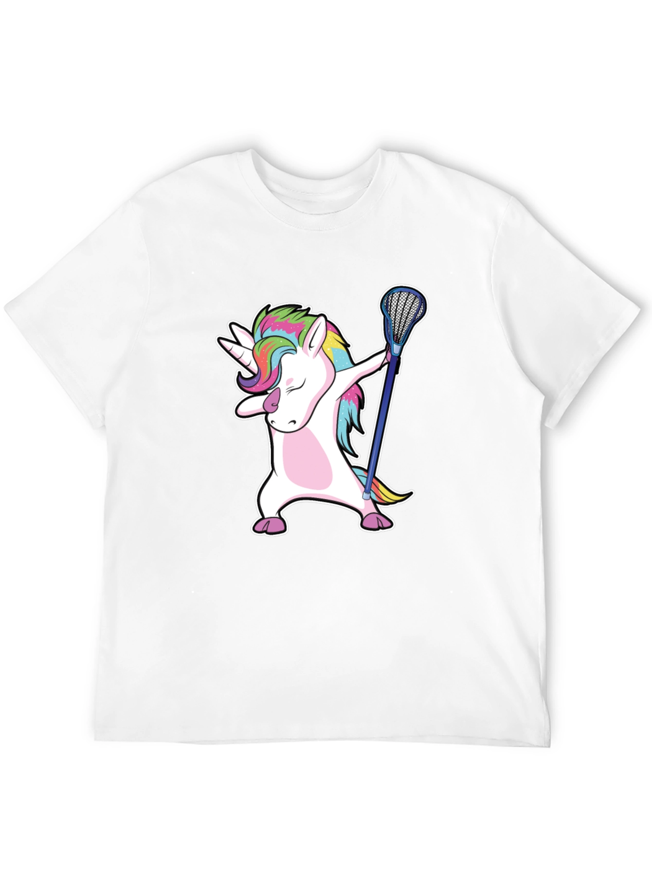 Unicorn Dabbing with Lacrosse Stick T-Shirt