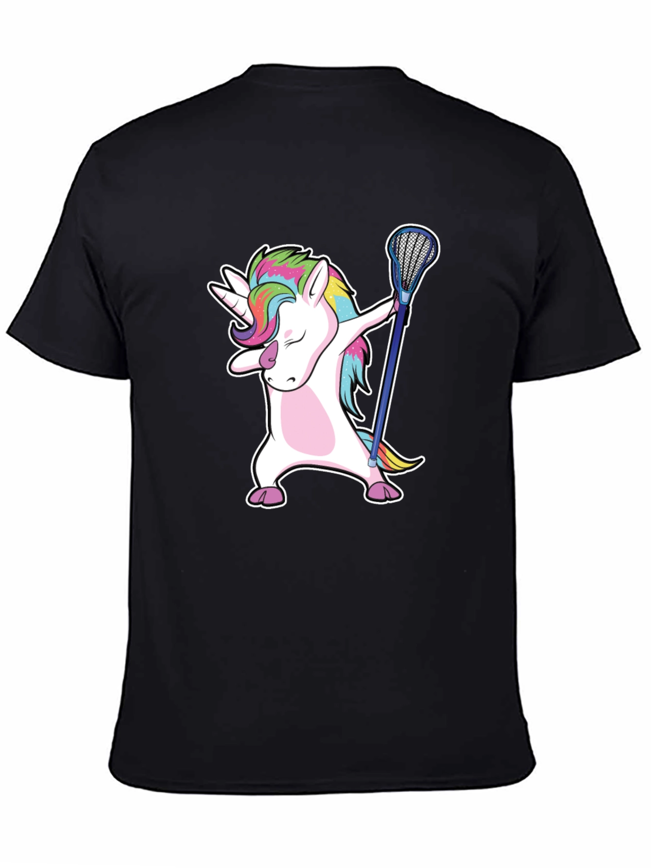 Unicorn Dabbing with Lacrosse Stick T-Shirt