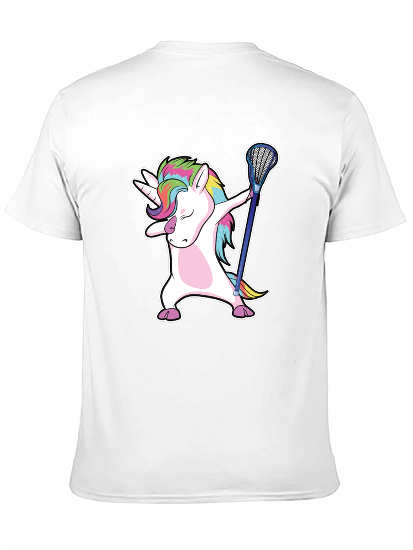 Unicorn Dabbing with Lacrosse Stick T-Shirt