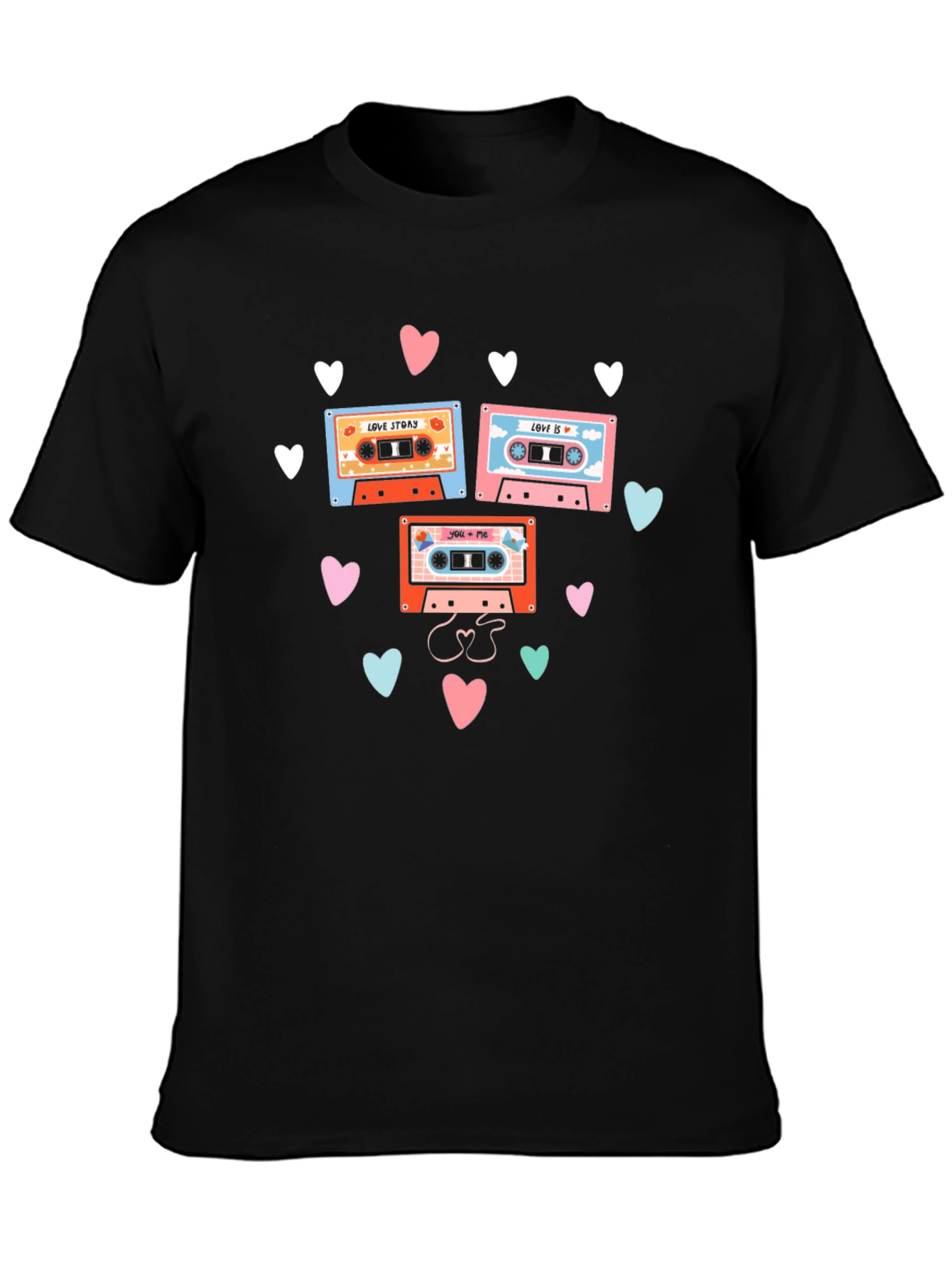 Retro Mixtape Love Story Graphic Tee