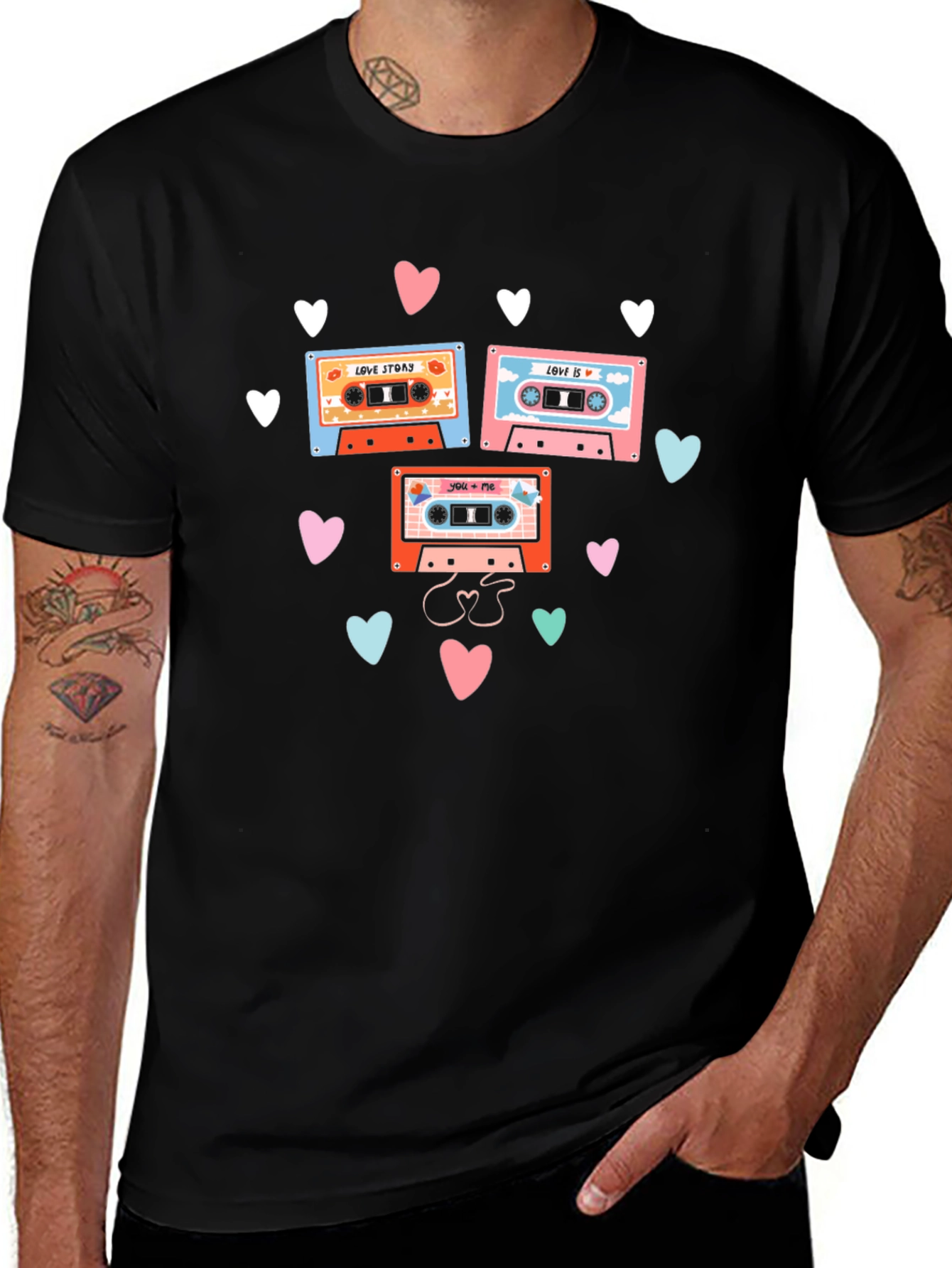 Retro Mixtape Love Story Graphic Tee