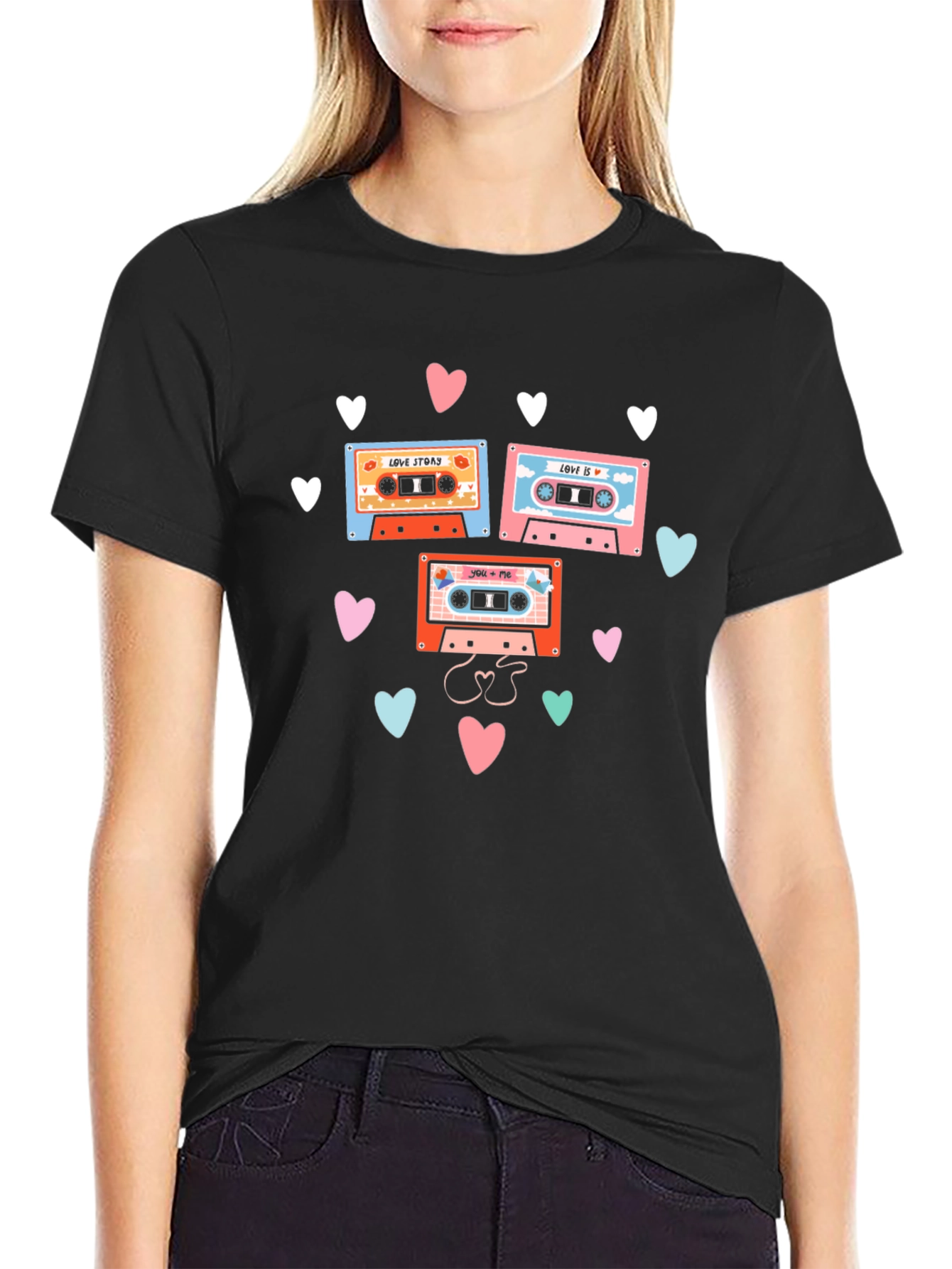 Retro Mixtape Love Story Graphic Tee