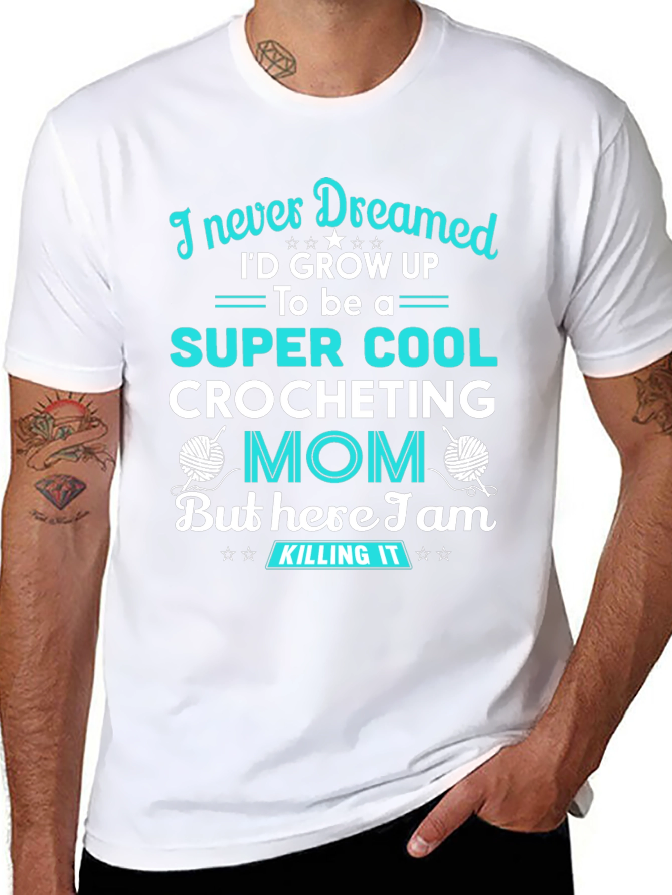Super Cool Crocheting Mom T-Shirt