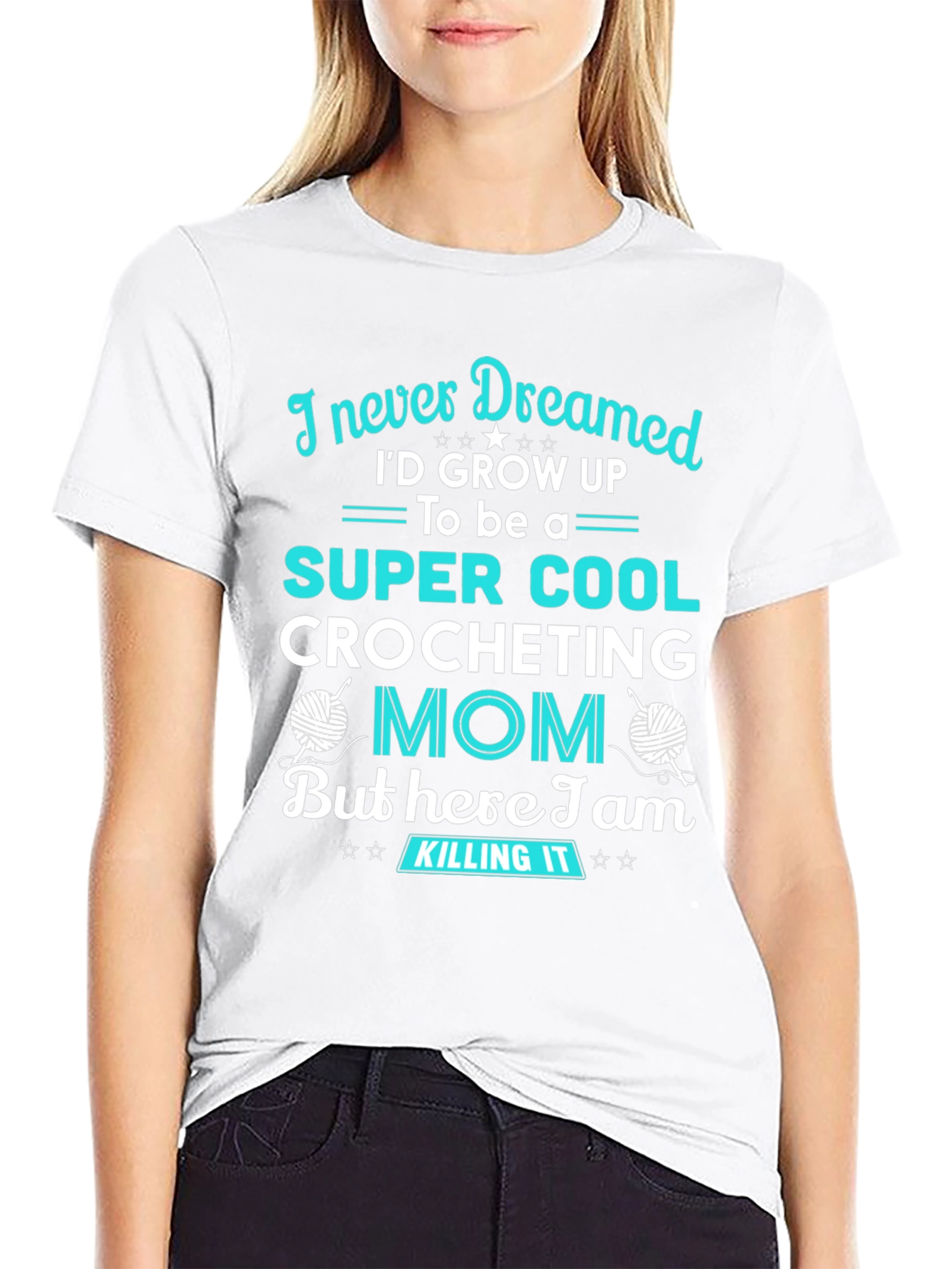 Super Cool Crocheting Mom T-Shirt