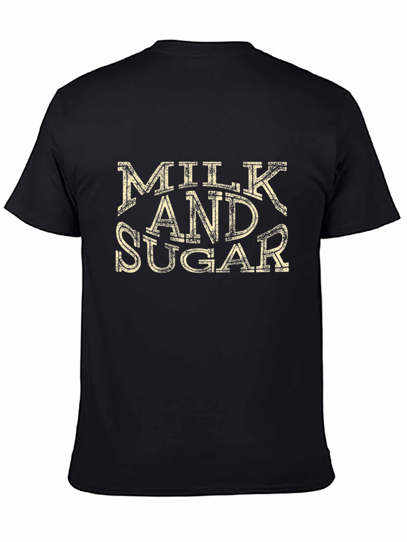 Milk and Sugar Distressed Graphic T-Shirt