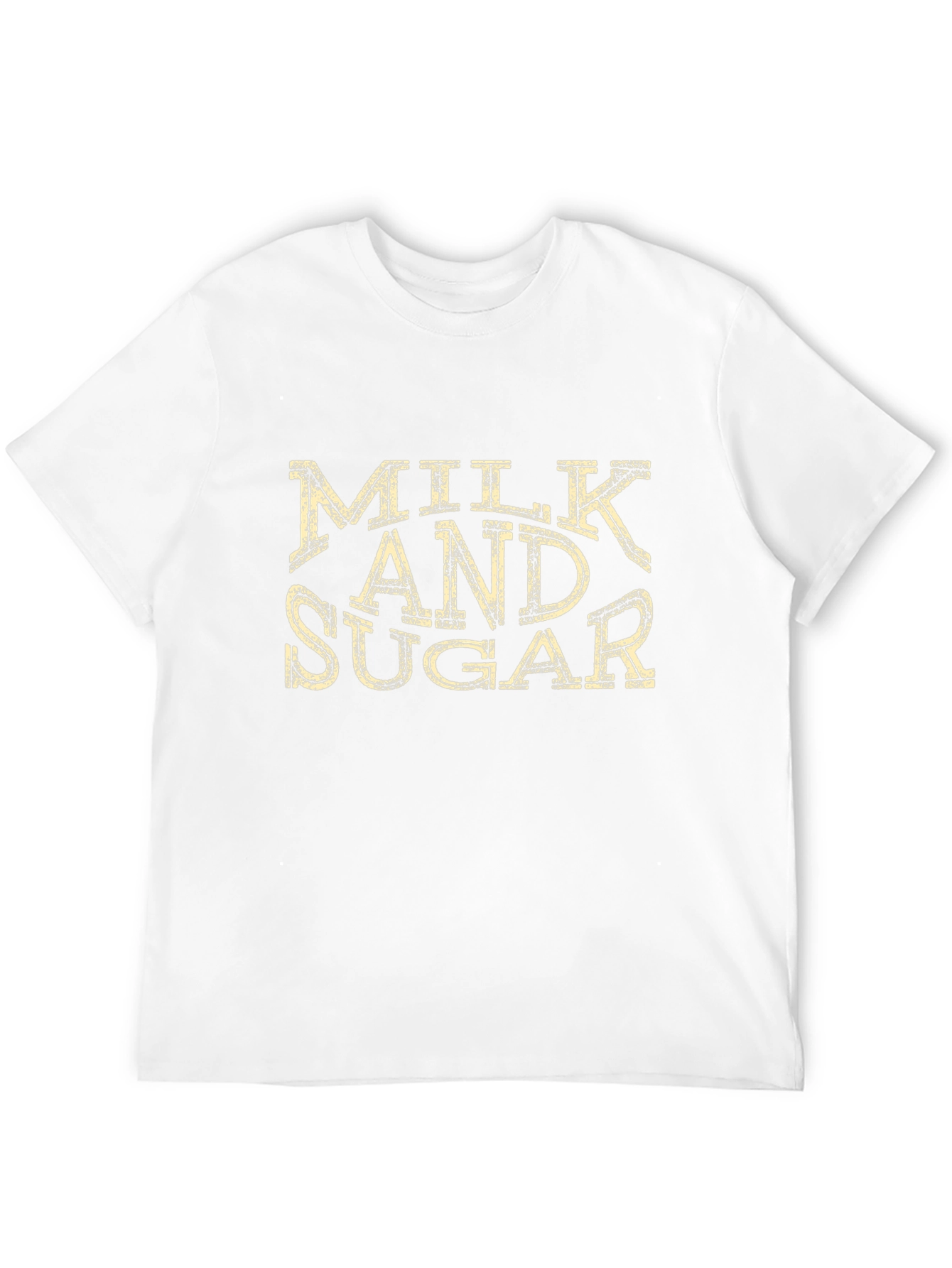 Milk and Sugar Distressed Graphic T-Shirt