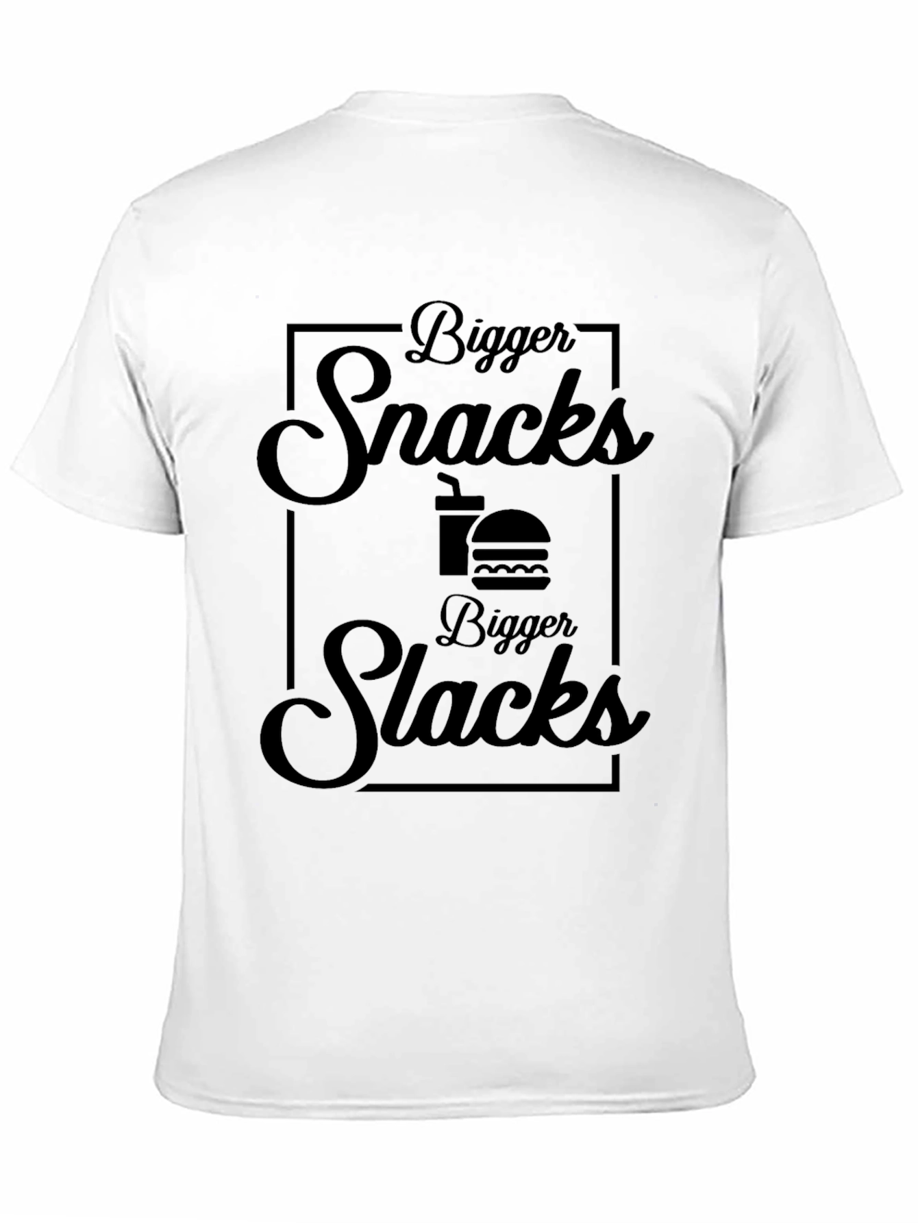 Bigger Snacks Bigger Slacks Graphic Tee - Black