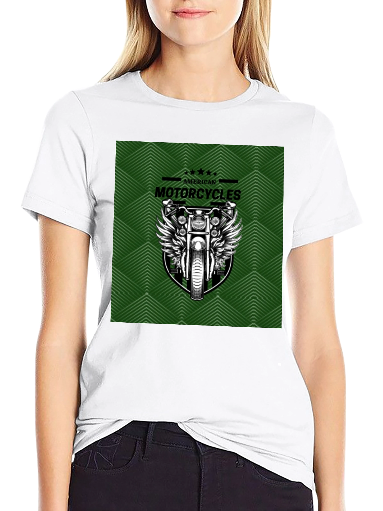 American Motorcycles Graphic Tee - Black Cotton T-Shirt