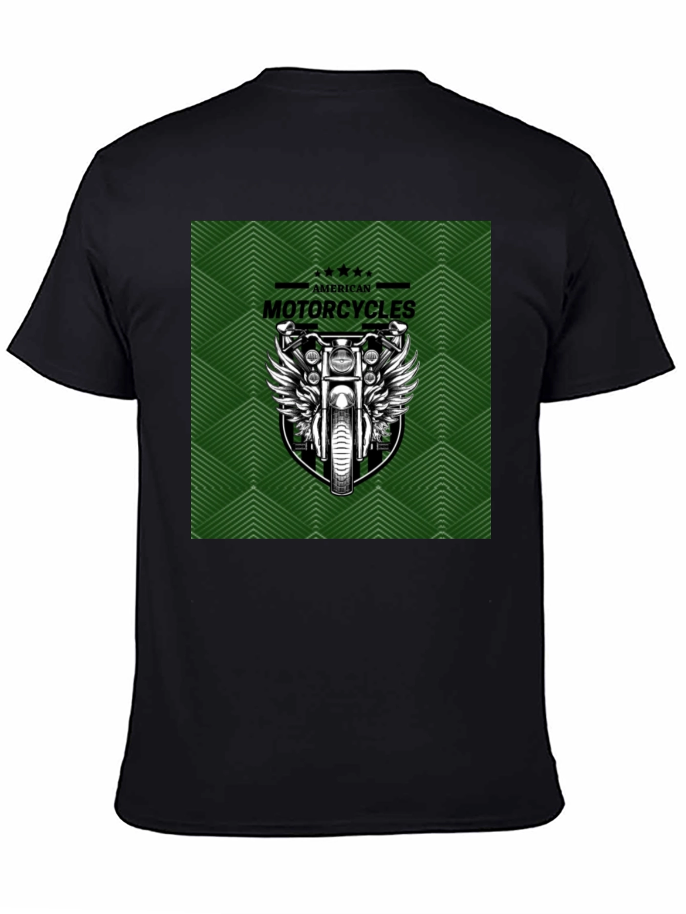 American Motorcycles Graphic Tee - Black Cotton T-Shirt