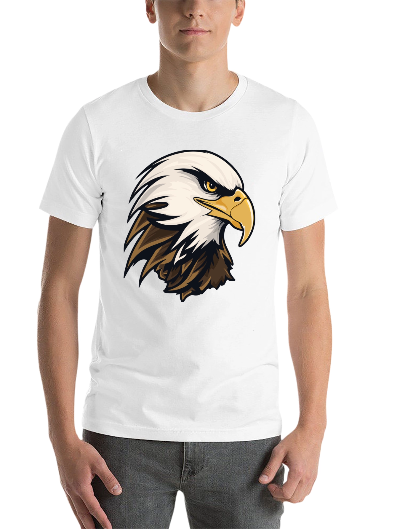 Bald Eagle Graphic Tee - Mens Black T-Shirt