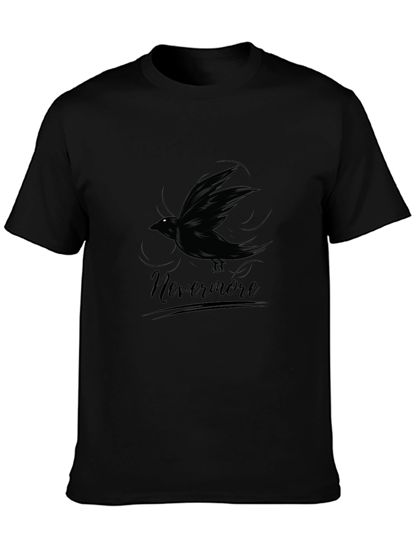 Raven Nevermore Graphic Tee - Mens Black T-Shirt