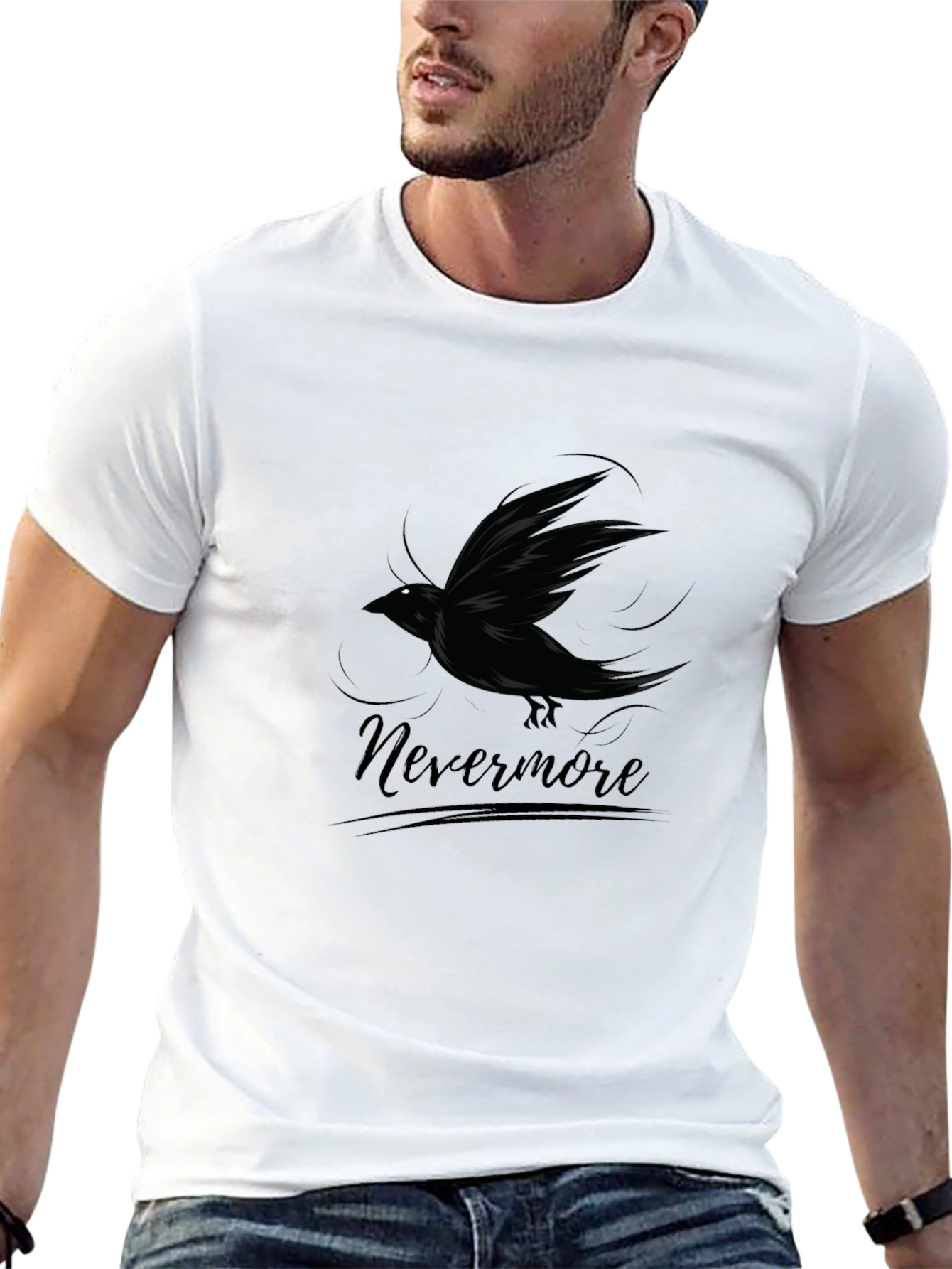 Raven Nevermore Graphic Tee - Mens Black T-Shirt