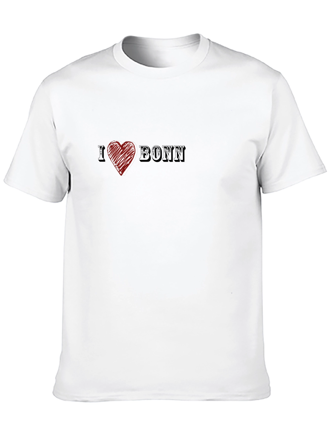 I Heart Bonn Black T-Shirt for Men