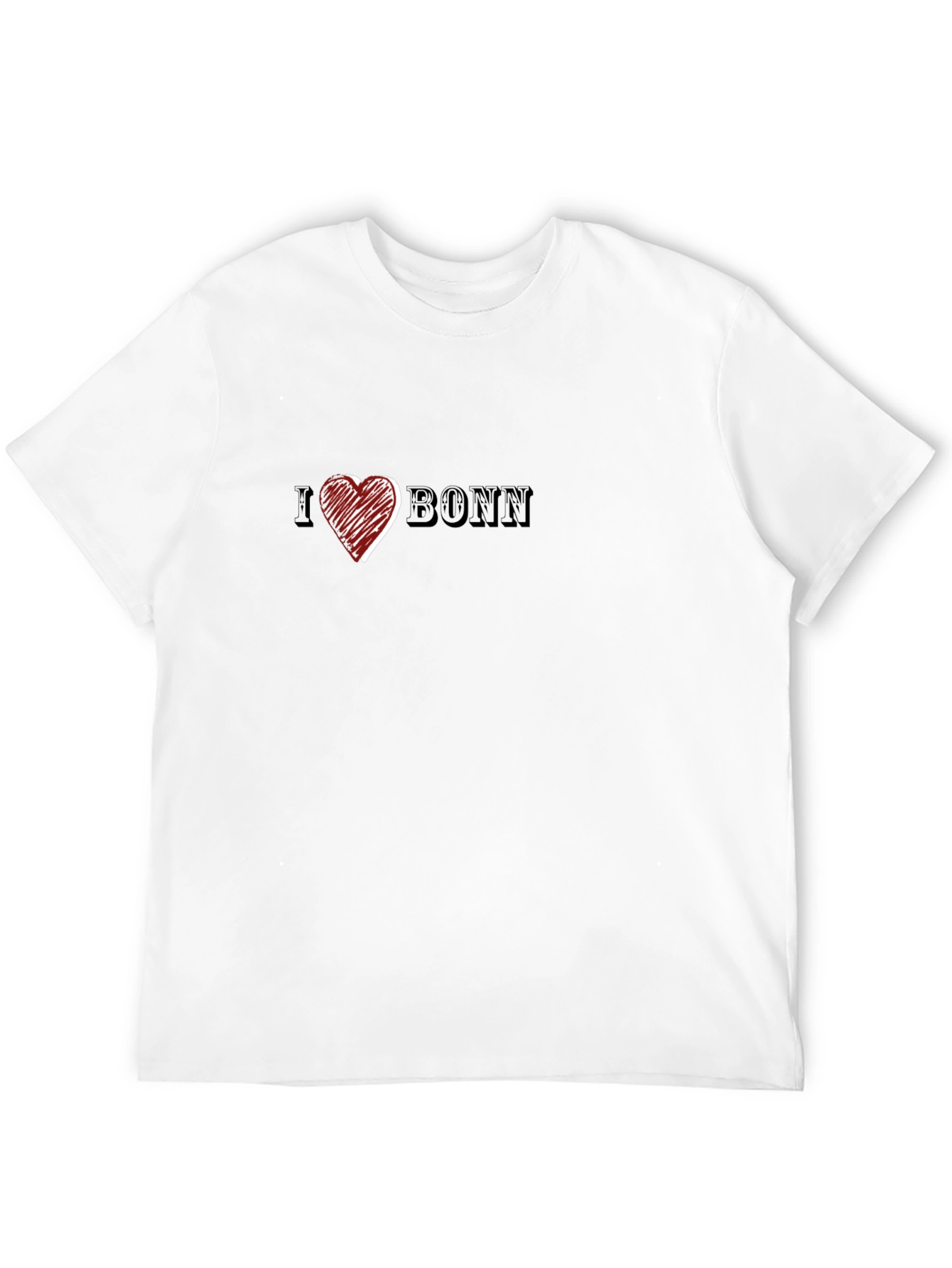 I Heart Bonn Black T-Shirt for Men
