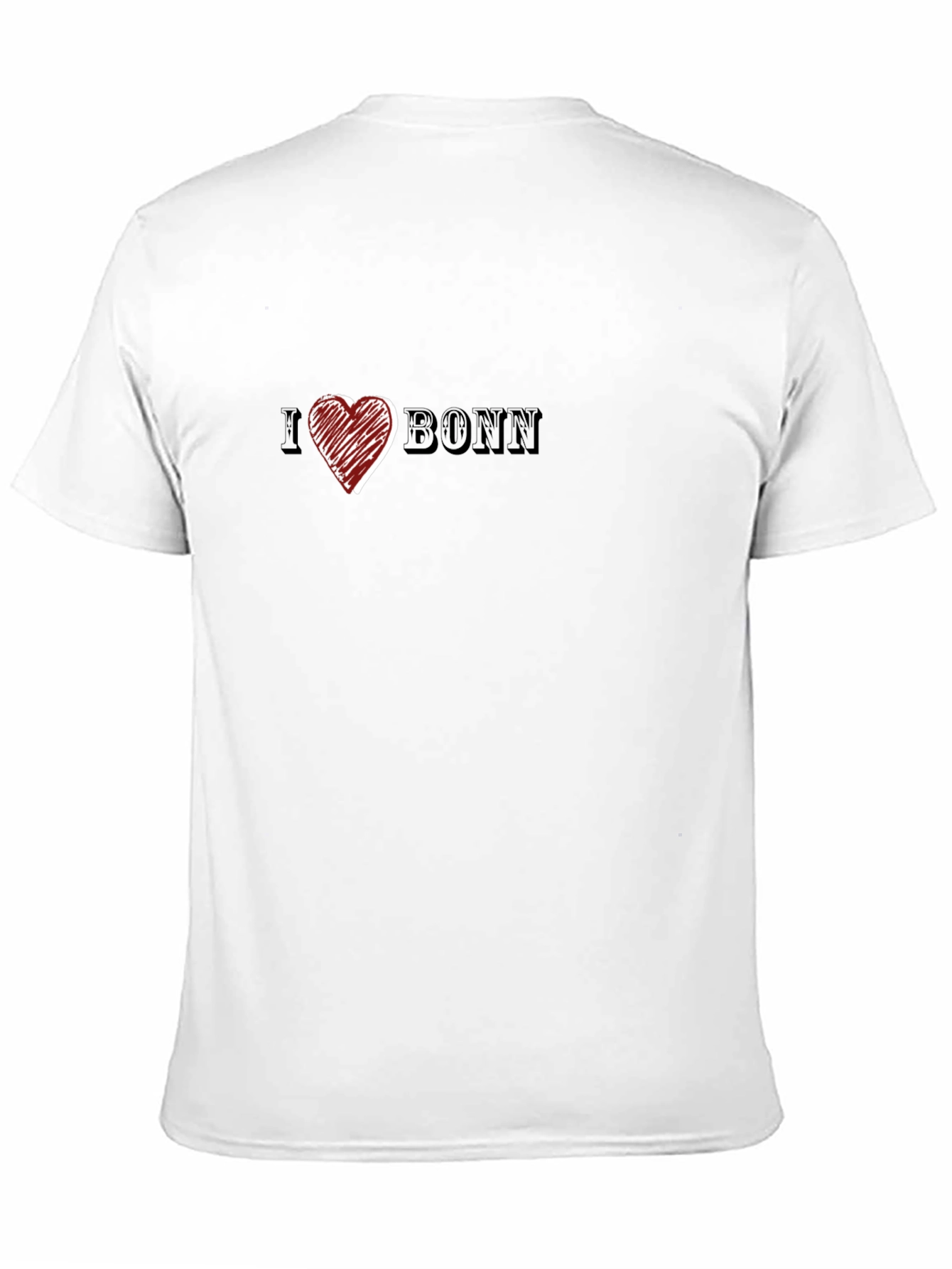 I Heart Bonn Black T-Shirt for Men