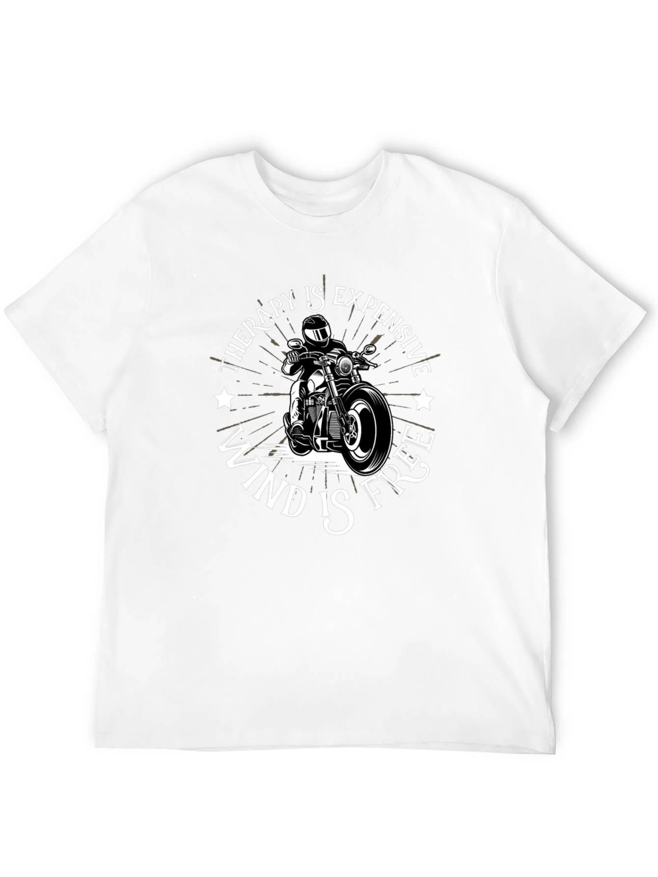 Therapy is Expensive Wind is Free Black T-Shirt
