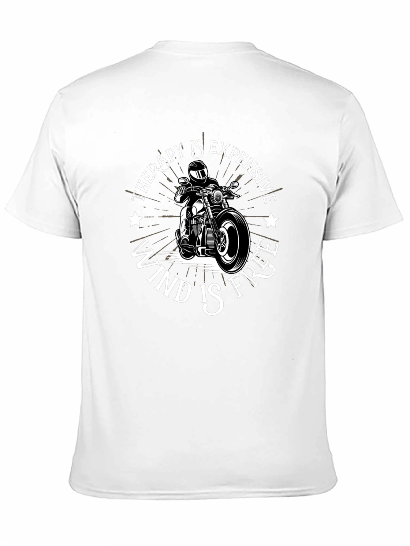 Therapy is Expensive Wind is Free Black T-Shirt
