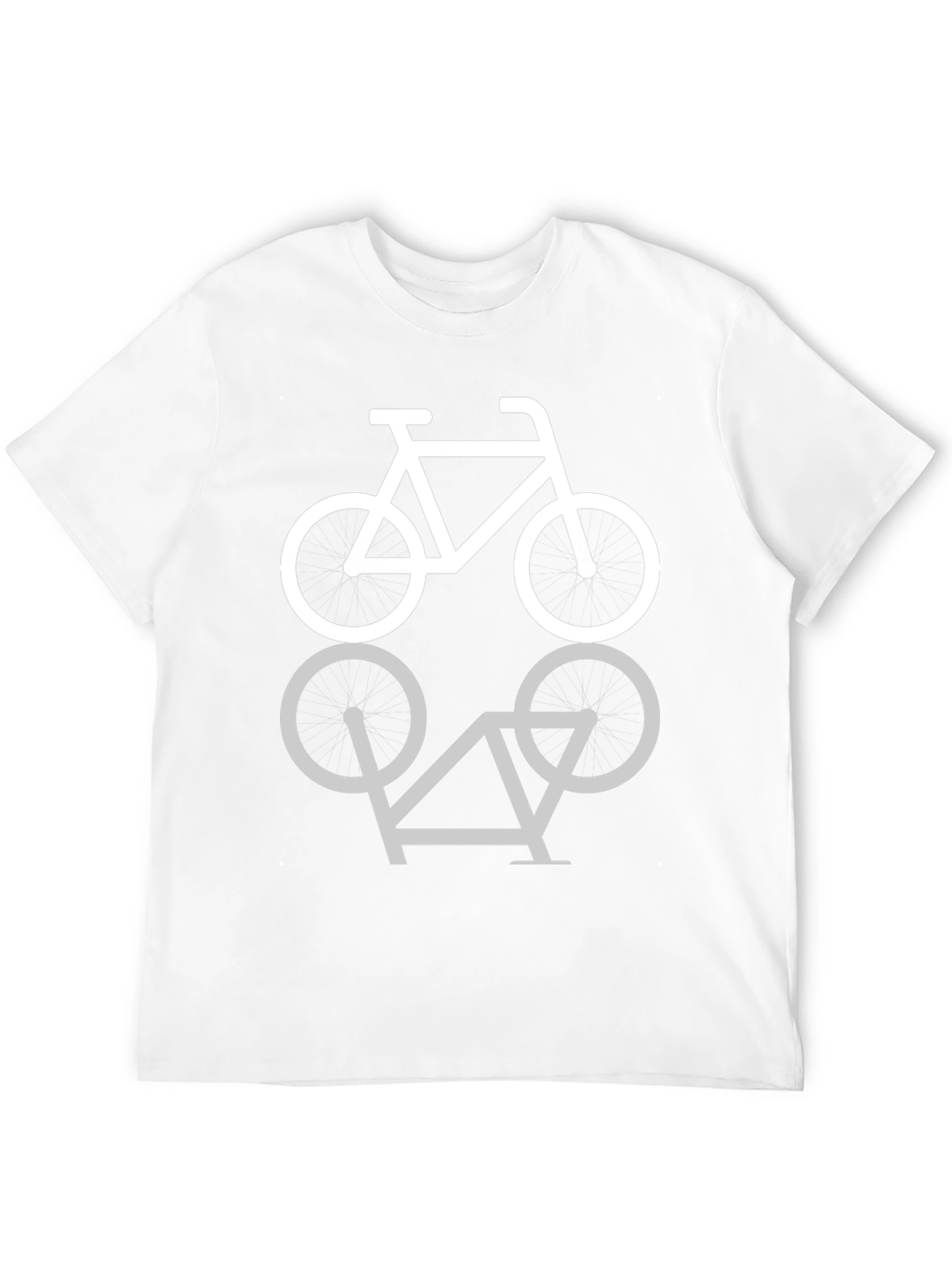 Mens Black T-Shirt with Cycling Circle Design