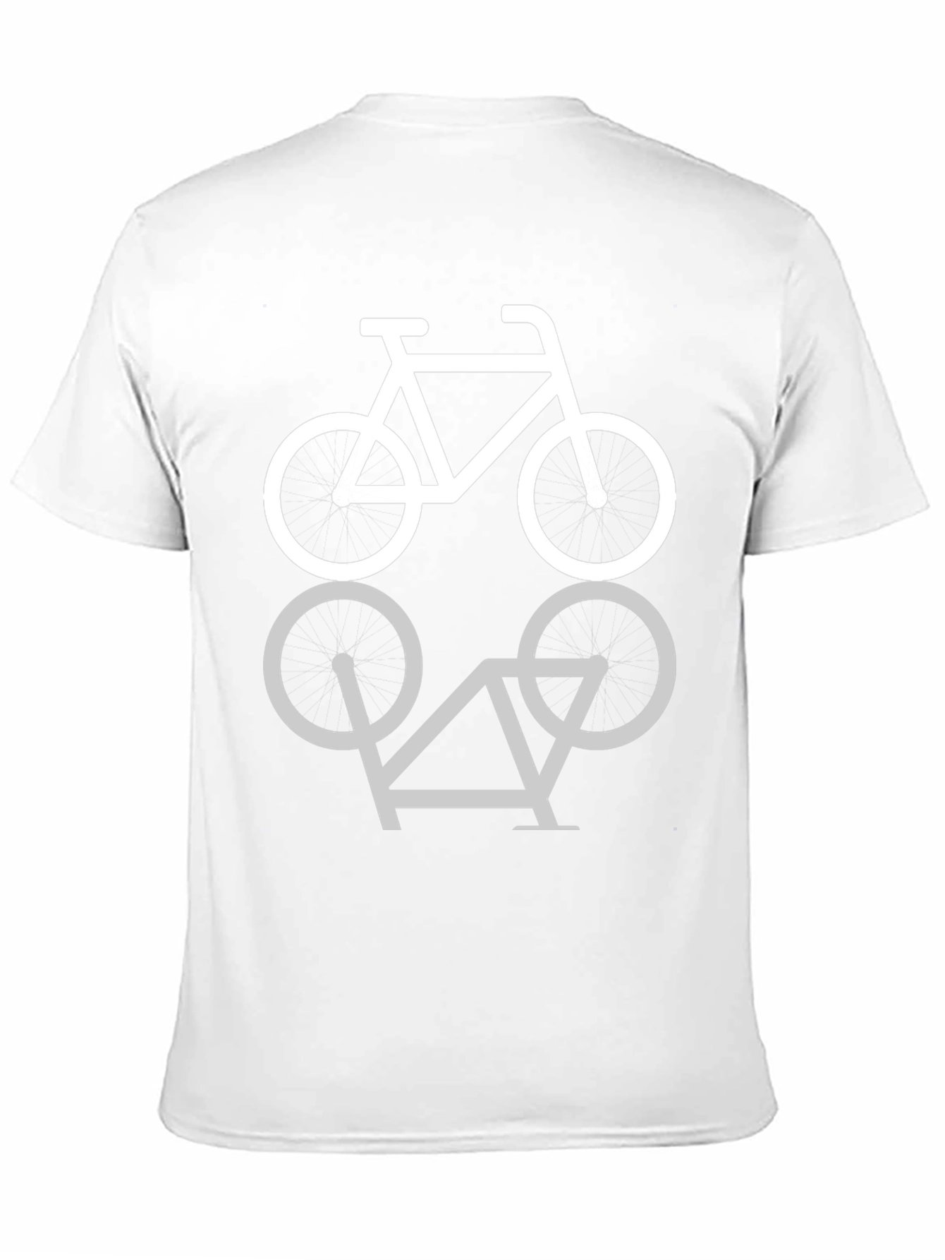 Mens Black T-Shirt with Cycling Circle Design