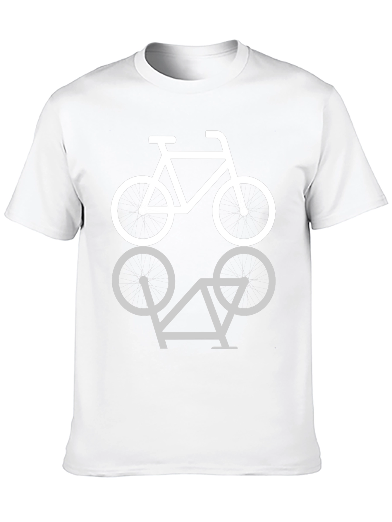 Mens Black T-Shirt with Cycling Circle Design