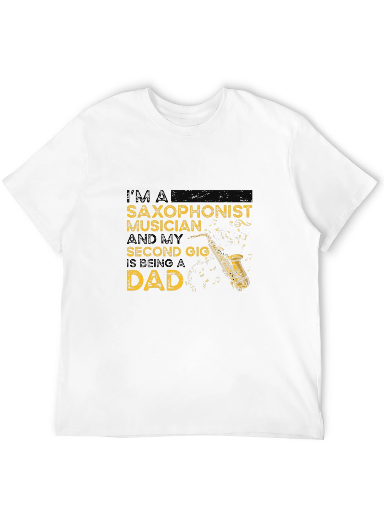 Saxophonist Musician Dad Graphic Tee