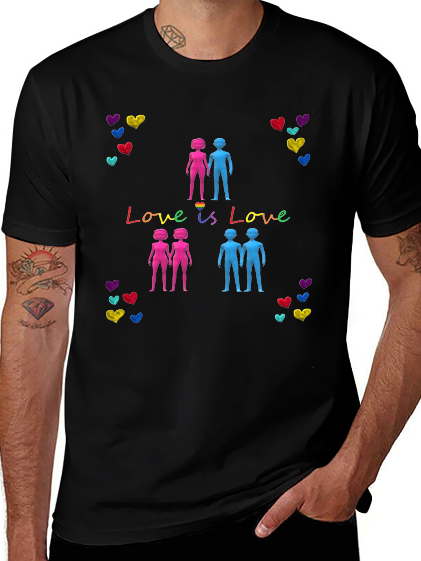 Love is Love LGBT Pride Graphic T-Shirt