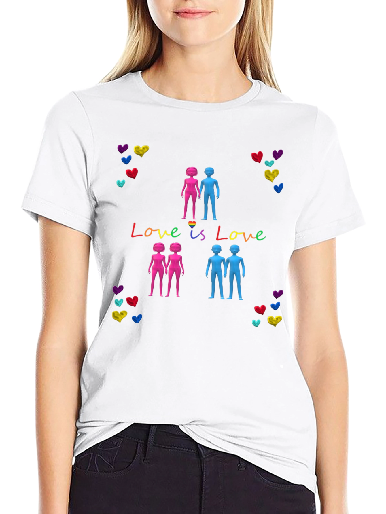 Love is Love LGBT Pride Graphic T-Shirt