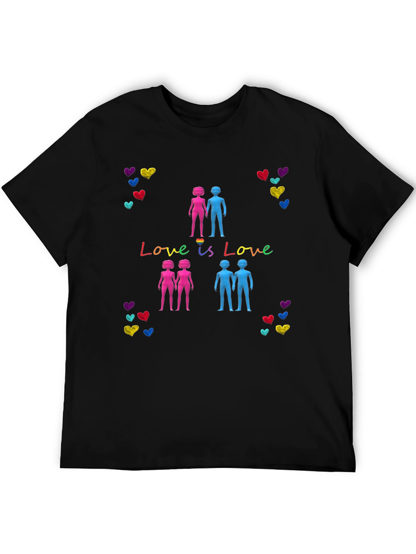 Love is Love LGBT Pride Graphic T-Shirt