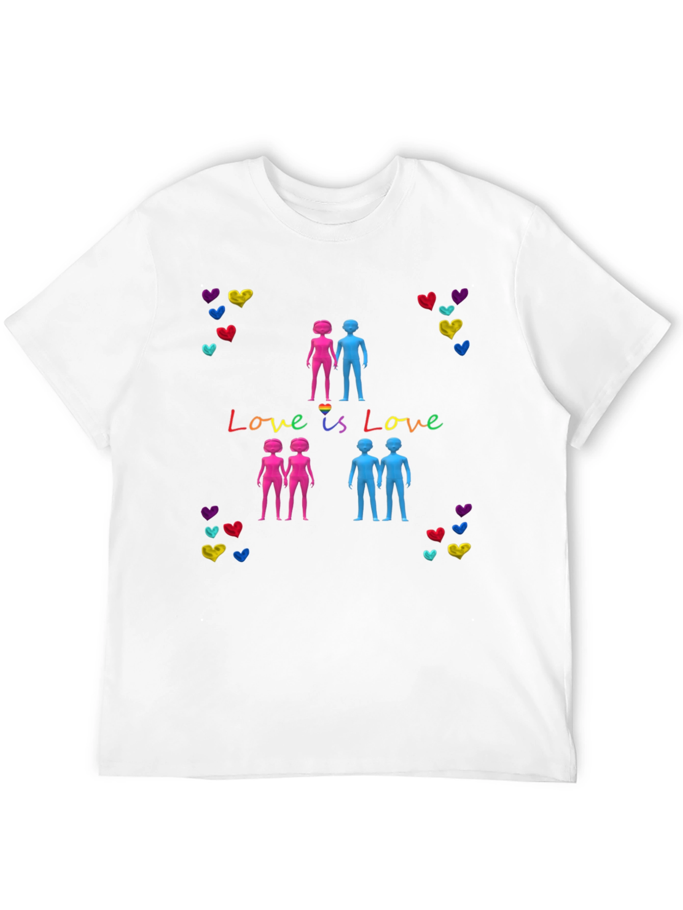 Love is Love LGBT Pride Graphic T-Shirt