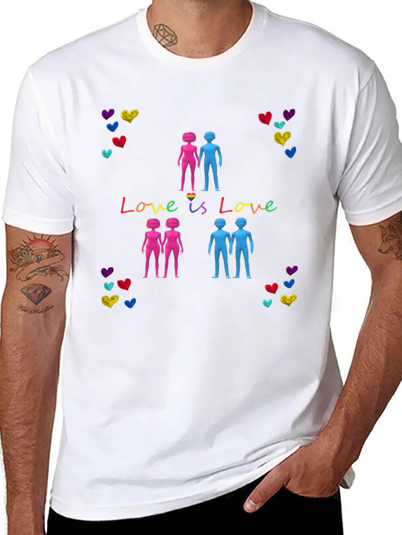 Love is Love LGBT Pride Graphic T-Shirt