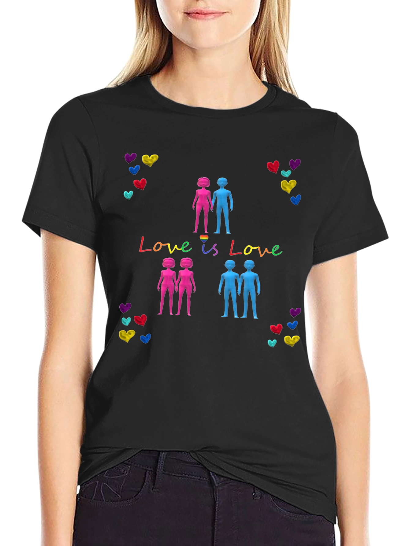 Love is Love LGBT Pride Graphic T-Shirt