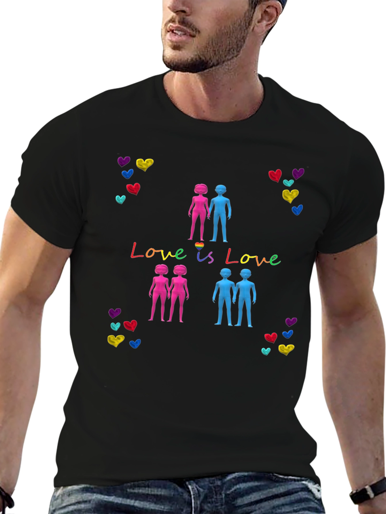 Love is Love LGBT Pride Graphic T-Shirt