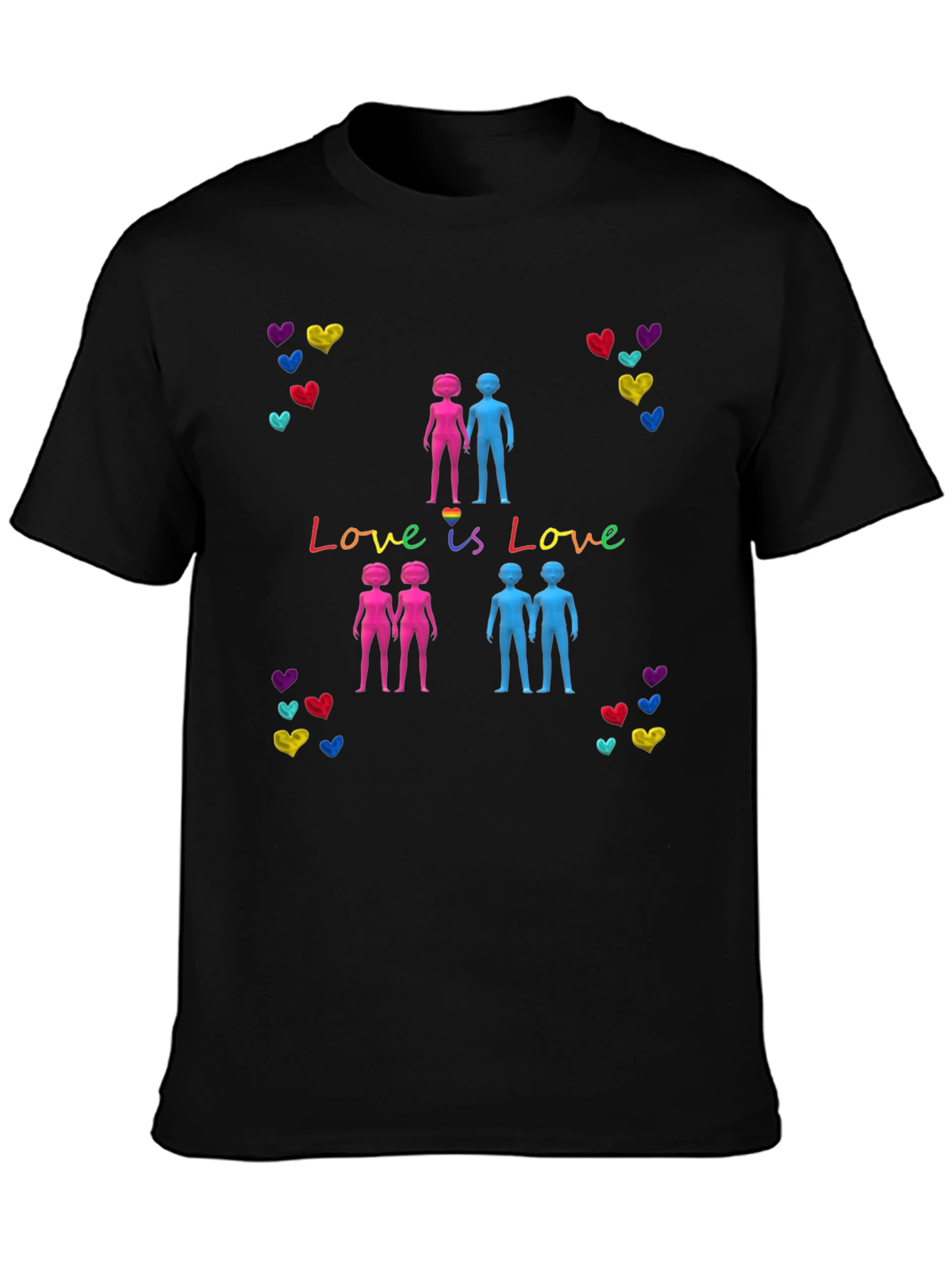 Love is Love LGBT Pride Graphic T-Shirt